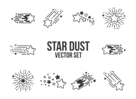Vecteur d'icônes Star Dust