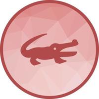 icône de fond alligator low poly vecteur