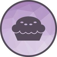 icône de fond tarte low poly vecteur