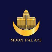 téléchargement eps gratuit du logo du palais de la lune vecteur