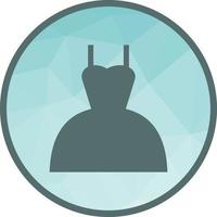 robe de femme icône de fond low poly vecteur