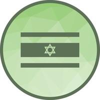 icône de fond israel low poly vecteur