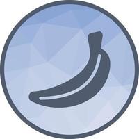 icône de fond bananes low poly vecteur