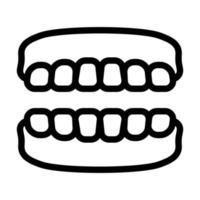 conception d'icône de prothèse dentaire vecteur