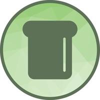 icône de fond poly faible toast vecteur