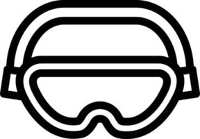 conception d'icône de lunettes de sécurité vecteur