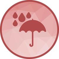 parapluie avec icône de fond poly faible pluie vecteur