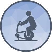 icône de fond de cyclisme low poly vecteur