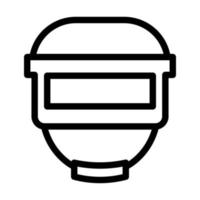 conception d'icône de couvre-chef vecteur