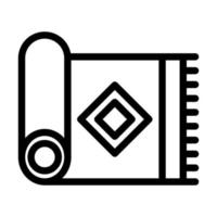 conception d'icône de tapis vecteur