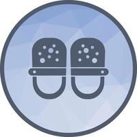 chaussures de bébé icône de fond low poly vecteur