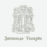 logo du temple de gatot kaca vecteur