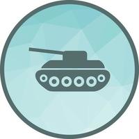 icône de fond low poly tank ii vecteur
