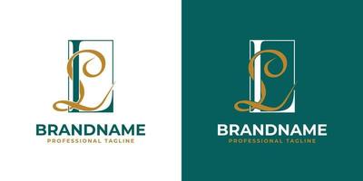 logo monogramme lettre ll, adapté à toute entreprise avec des initiales l ou ll. vecteur