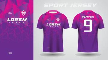 conception de maillot de sport rose violet vecteur