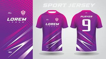 conception de maillot de sport rose violet vecteur