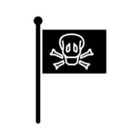 icône de vecteur de drapeau pirate