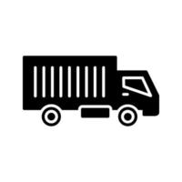 icône de vecteur de camion en mouvement