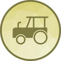 icône de fond de tracteur low poly vecteur