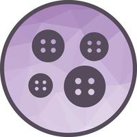 boutons low poly fond icône vecteur