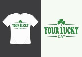 vecteur imprimable joyeux saint patricks day, conception de t-shirt de modèle d'illustration. t-shirt de la Saint-Patrick. tshirt saint patricks day.