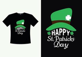 vecteur imprimable joyeux saint patricks day, conception de t-shirt de modèle d'illustration. t-shirt de la Saint-Patrick. tshirt saint patricks day.