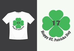 vecteur imprimable joyeux saint patricks day, conception de t-shirt de modèle d'illustration. t-shirt de la Saint-Patrick. tshirt saint patricks day.