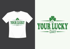 vecteur imprimable joyeux saint patricks day, conception de t-shirt de modèle d'illustration. t-shirt de la Saint-Patrick. tshirt saint patricks day.