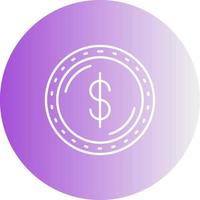icône de vecteur de devise dollar