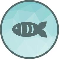 poisson de compagnie je icône de fond low poly vecteur