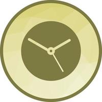 icône de fond low poly horloge vecteur