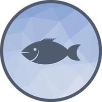 icône de fond poisson low poly vecteur