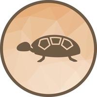 icône de fond tortue low poly vecteur