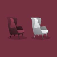 conception de vecteur de chaise de luxe. icône de la chaise.