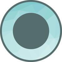 icône de fond cercle low poly vecteur
