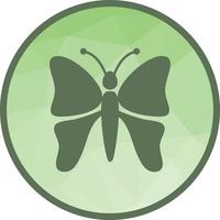 icône de fond papillon low poly vecteur