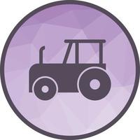 icône de fond de tracteur low poly vecteur
