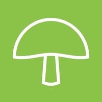 icône de fond de couleur de ligne de champignon vecteur