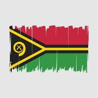 illustration vectorielle de vanuatu drapeau brosse vecteur