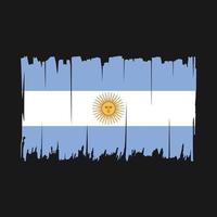 illustration vectorielle de brosse drapeau argentine vecteur