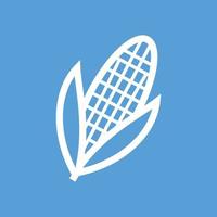 icône de fond de couleur de ligne de maïs vecteur