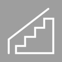 icône de fond de couleur de ligne d'escalator vecteur
