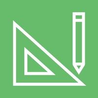 icône de fond de couleur de ligne d'outils de dessin vecteur