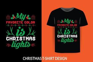 conception de t-shirt prêt à imprimer de noël vecteur