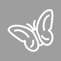 icône de fond de couleur de ligne de vol de papillon vecteur