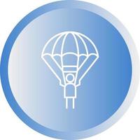icône de vecteur de parachutiste