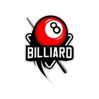 vecteur de logos de billard