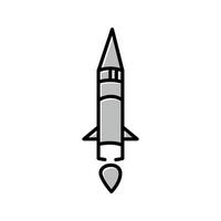 icône de vecteur de missile