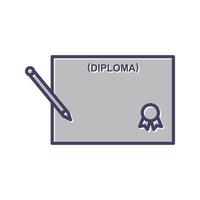 icône de vecteur de diplôme