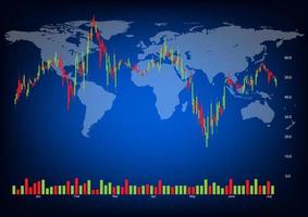 tableau de bord moniteur trading graphique bourse argent index financier illustration vectorielle vecteur